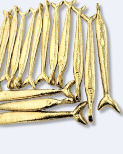 Long Slim Fish Brass Charms