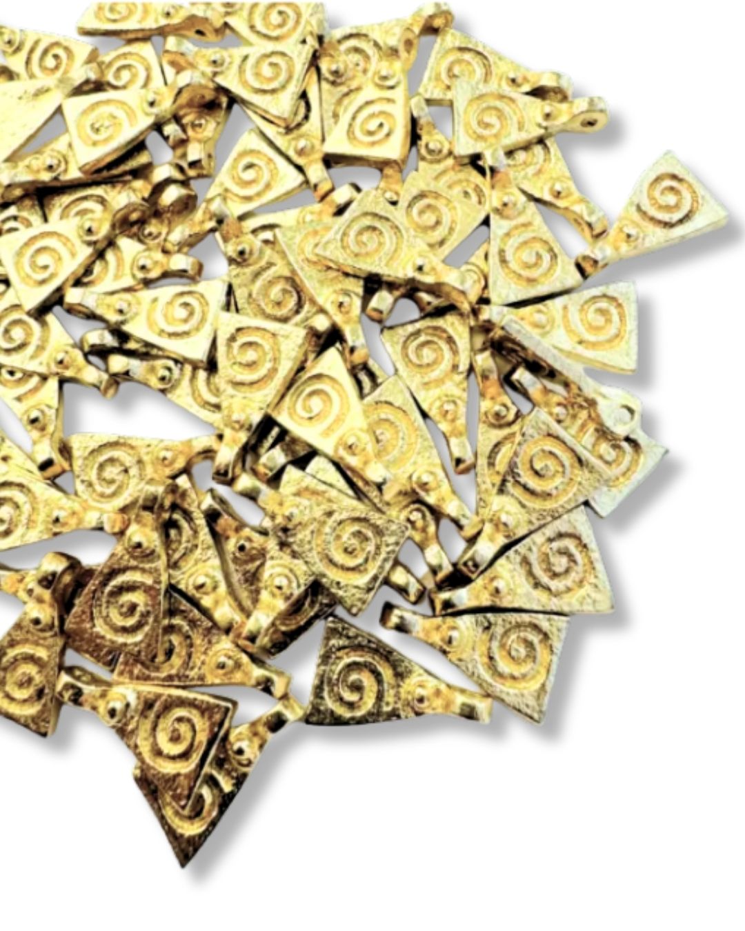 Triangular Brass Charms