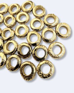 Textured Spacer Brass Charms