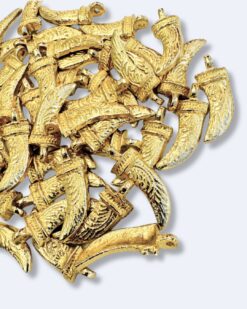 Talon Horn Brass Charm