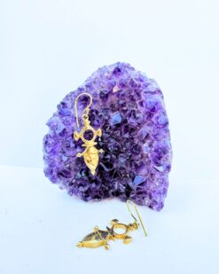 5/20 Pairs Tribal Tuareg Inspired Dangles Brass Earrings