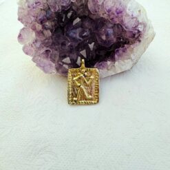 Ancient Figure Brass Pendant
