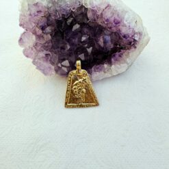 Trapezoid Figure Brass Pendant