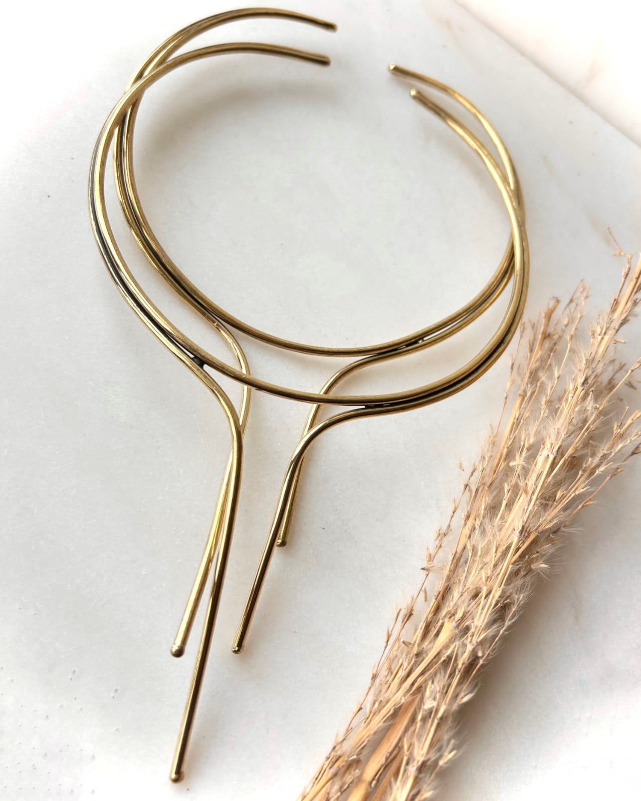 Flow Drop Minimal Brass Choker Set