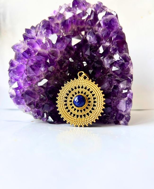 1/3/10 Pieces Sunburst Medallion Brass Pendant