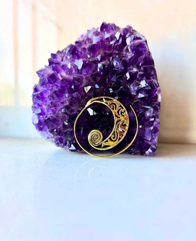 5/20 Pairs Combination Swirl Filigree Brass Earrings