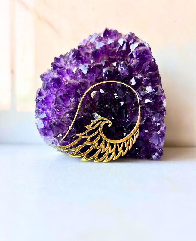 5/20 Pairs Wing Filigree Brass Earrings