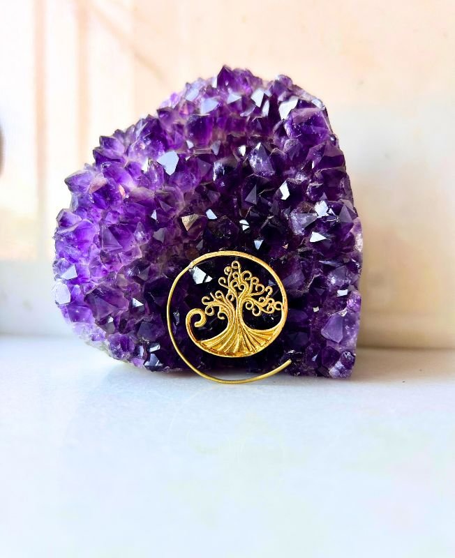 5/20 Pairs Artistic Spiral Bohemian Brass Earrings