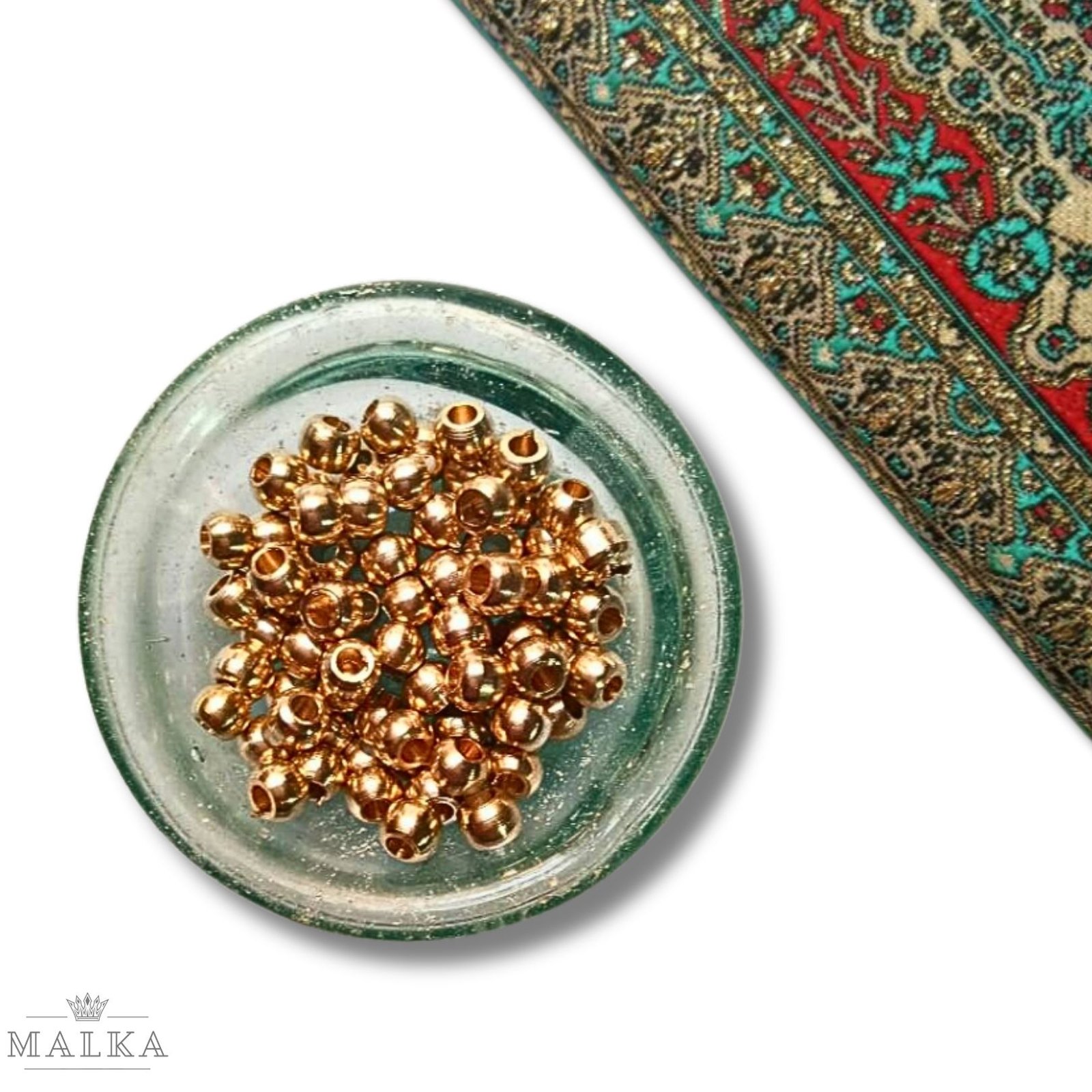 5mm Brass Round Beads