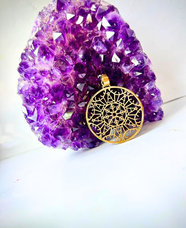 1/3/10 Pieces Intricate Mandala Brass Pendant