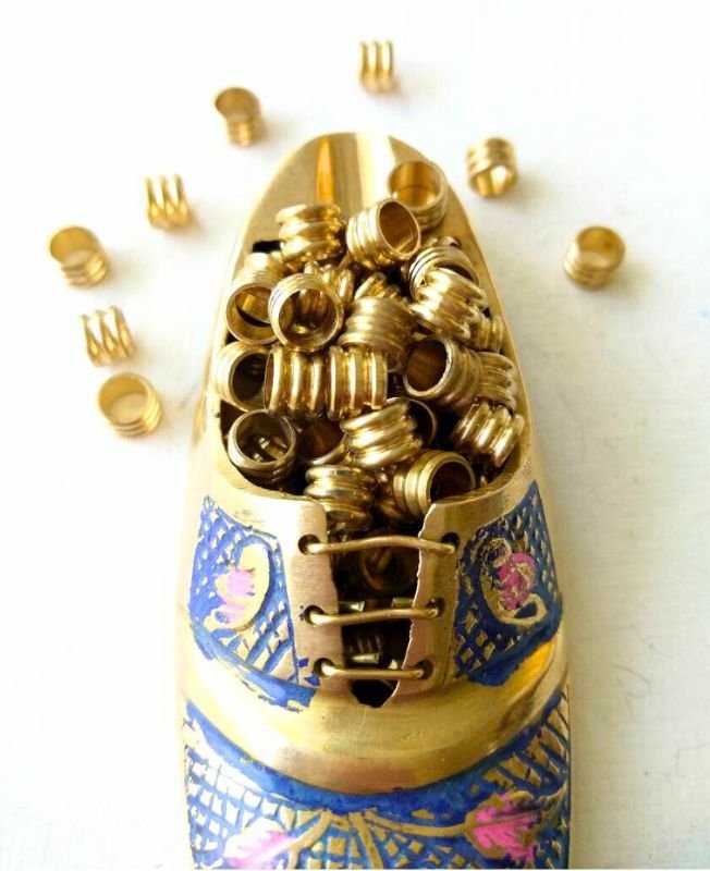 4.5MM Brass Pipe Geometric Beads