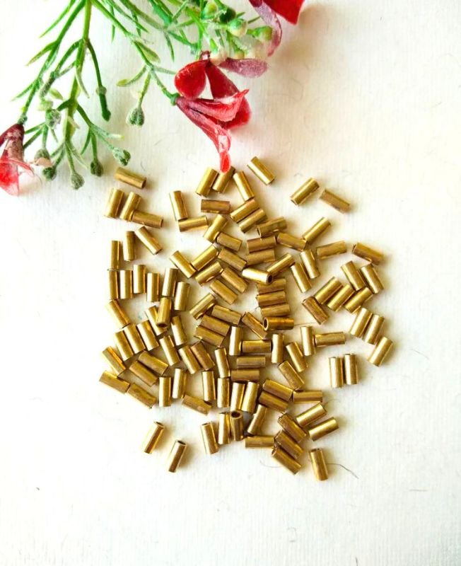 7MM Brass Unique Pipe Geometric Beads