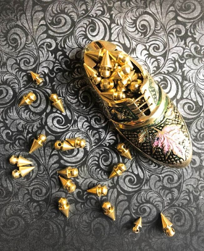 5MM Brass Charms Geometric Beads