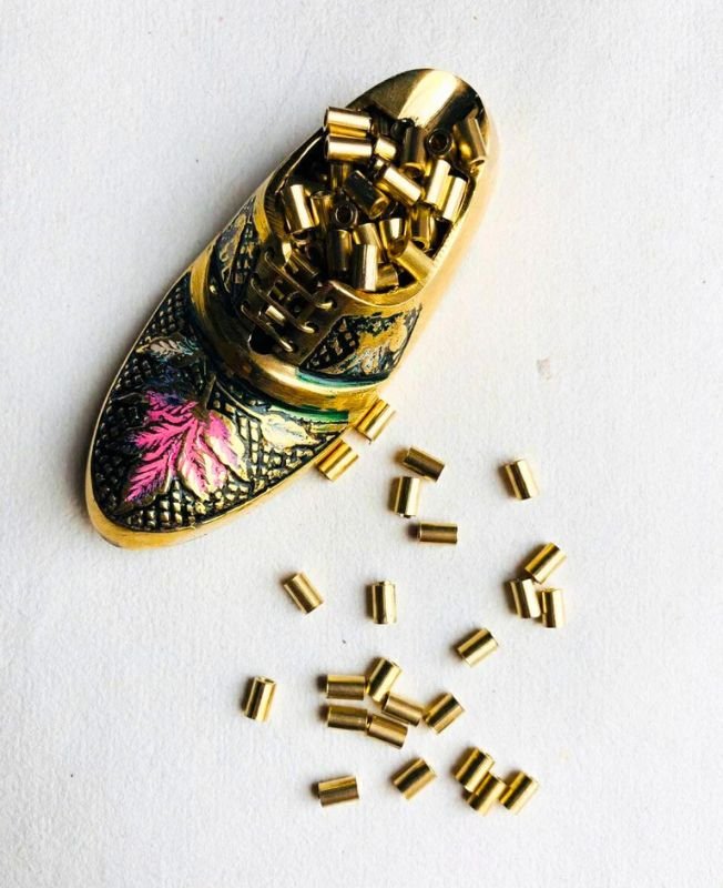 5MM Brass Pipe Geometric Beads