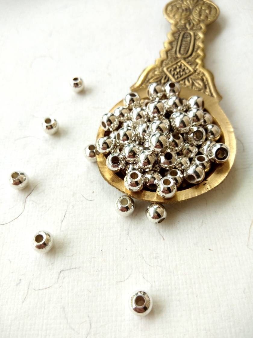 6mm Silver Filled Round Beads